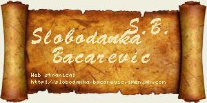 Slobodanka Bačarević vizit kartica